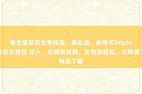 催生集聚安全新技能、新址品、新格式bitpie冷钱包比特派 导入，比特派官网，比特派钱包，比特派下载