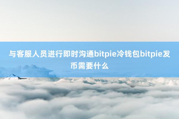 与客服人员进行即时沟通bitpie冷钱包bitpie发币需要什么