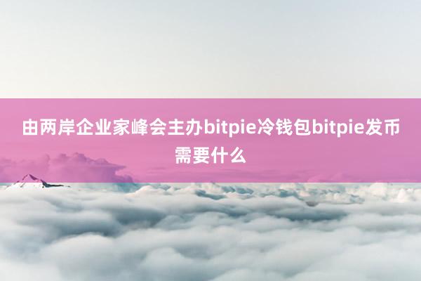 由两岸企业家峰会主办bitpie冷钱包bitpie发币需要什么