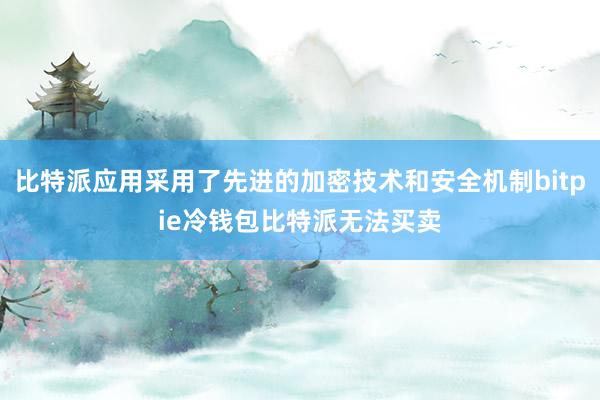 比特派应用采用了先进的加密技术和安全机制bitpie冷钱包比特派无法买卖