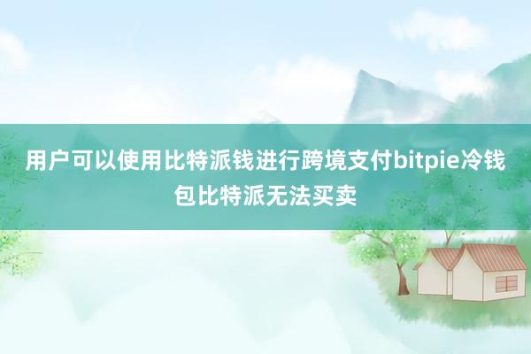 用户可以使用比特派钱进行跨境支付bitpie冷钱包比特派无法买卖