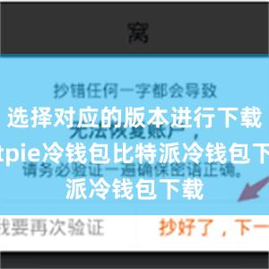 选择对应的版本进行下载bitpie冷钱包比特派冷钱包下载